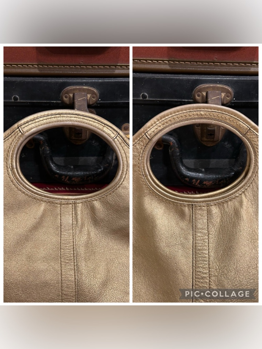 Coach Ergo Convertible Tote in Yellow Gold Metallic - Picture 8 of 16